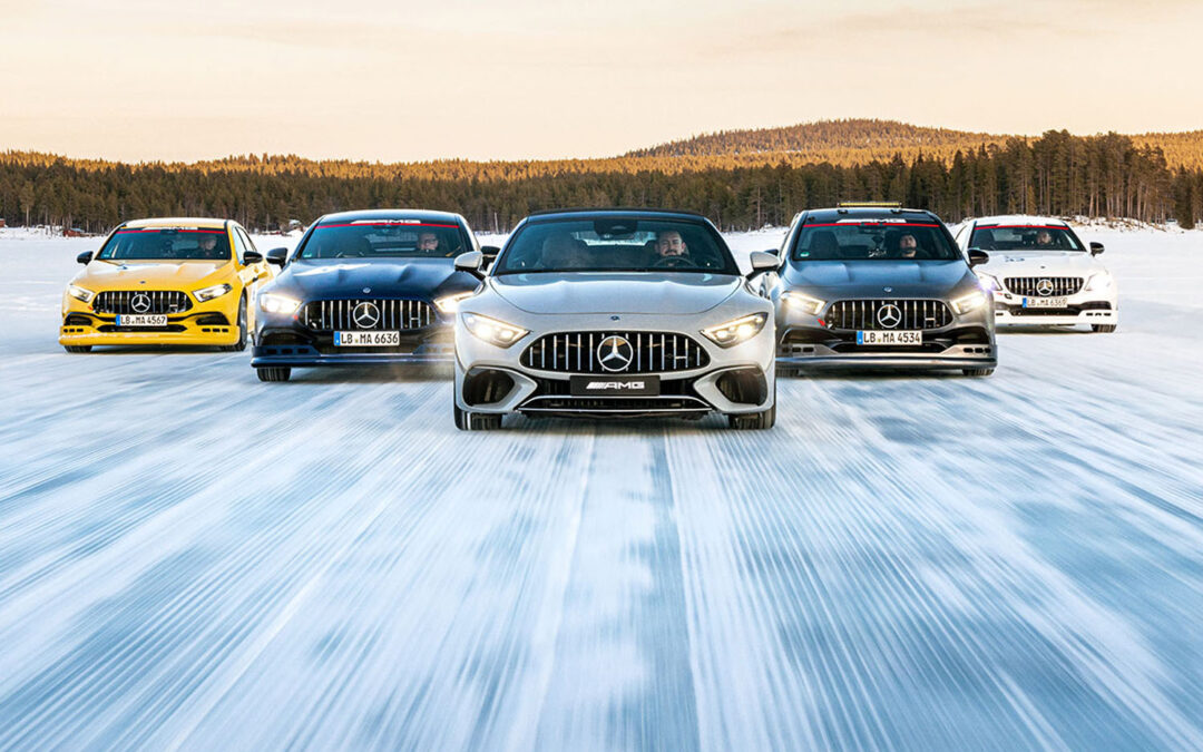 Mercedes AMG winter driving