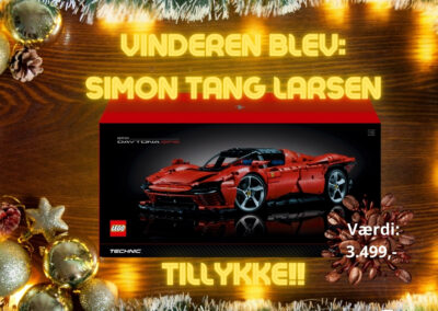 VIND EN LEGO FERRARI DAYTONA SP3 – VÆRDI: 3.499 KR.